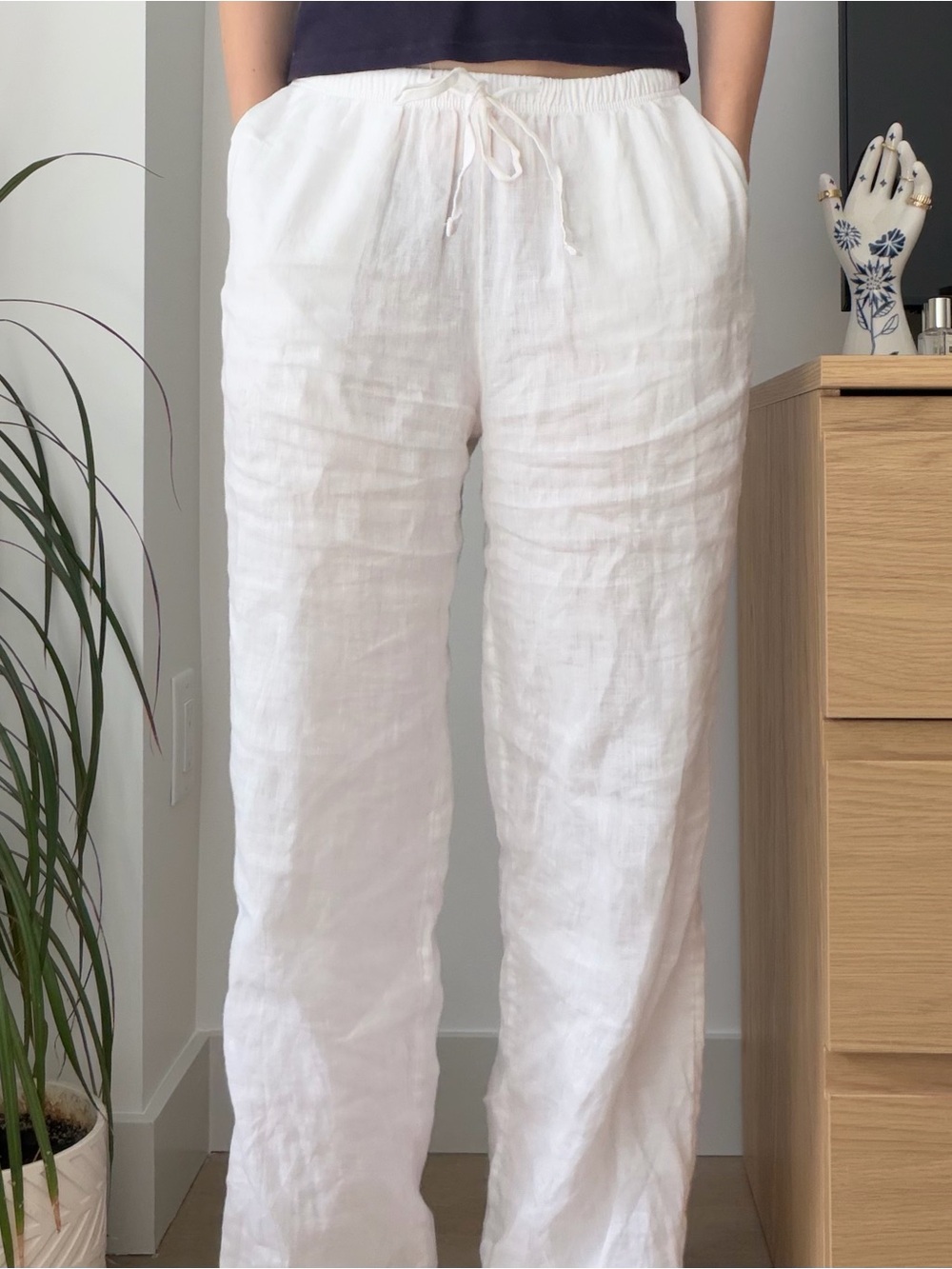 H&M 100% Linen Pants